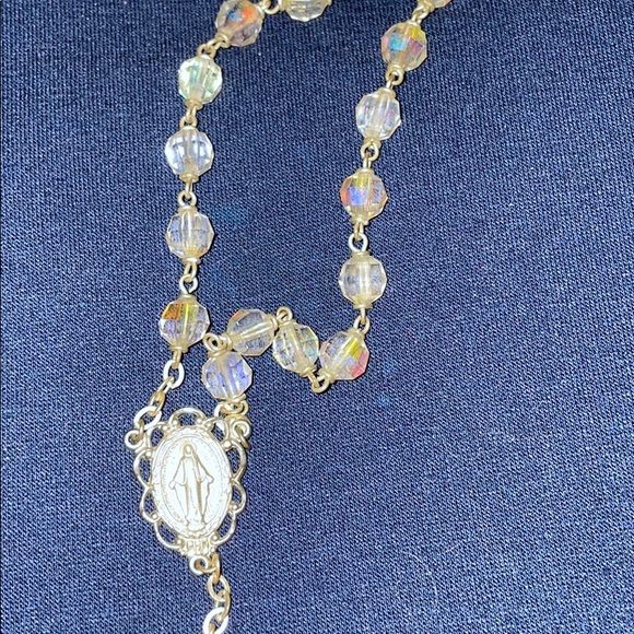Genuine Crystal and Silver Rosary - Picture 3 of 8